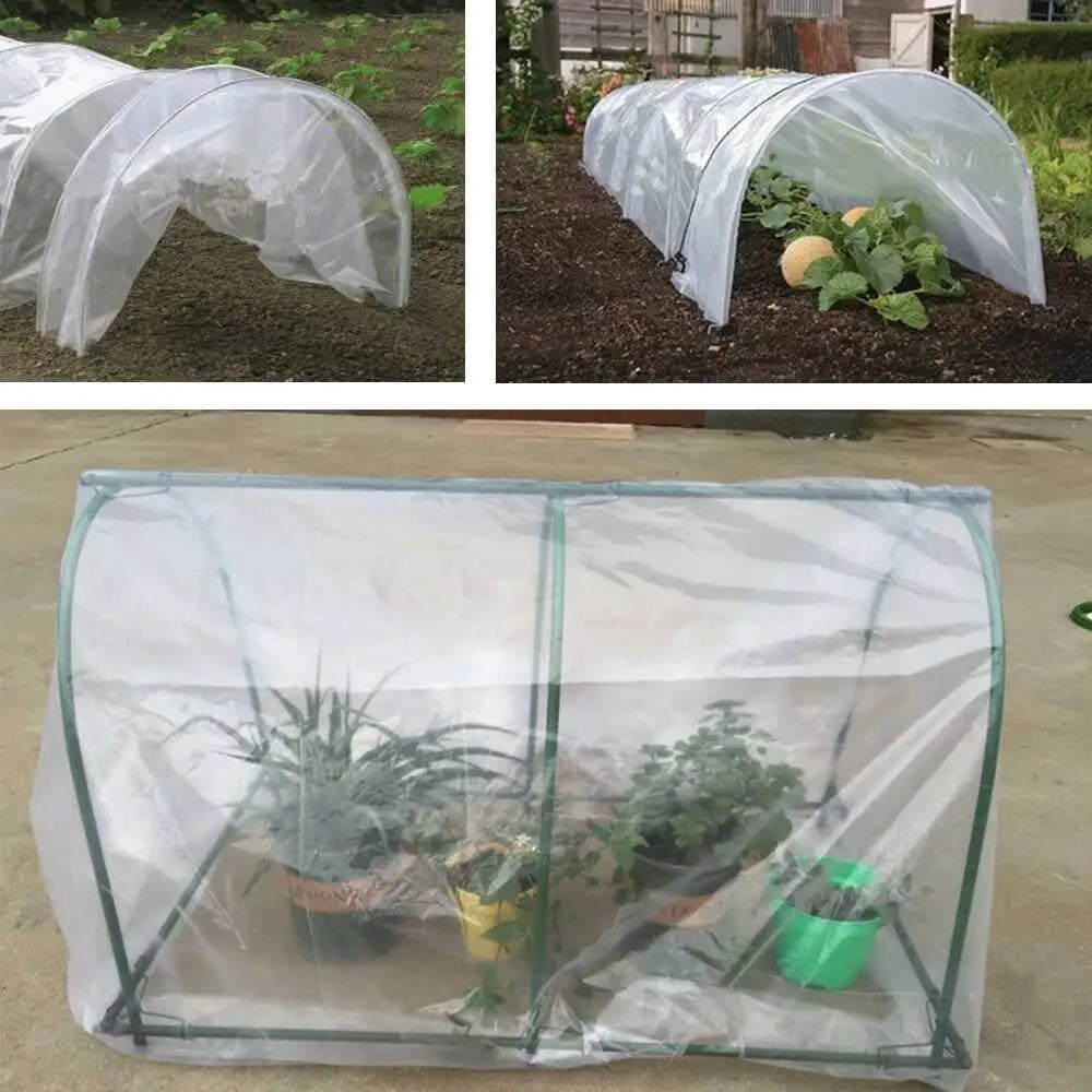Clear Greenhouse Film 6.5 Ft By 32 Ft 3.1 Mil Grow Tunnel