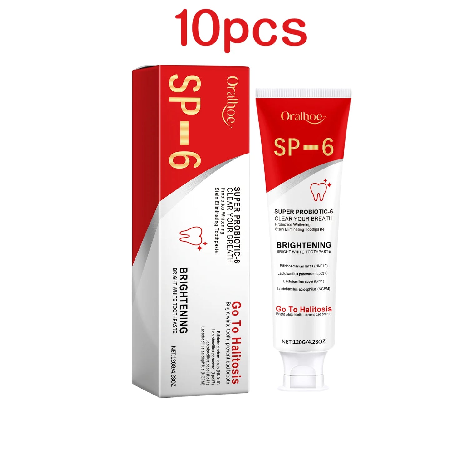 Oralhoe Probiotic Toothpaste 120g Whitening Remove Plaque