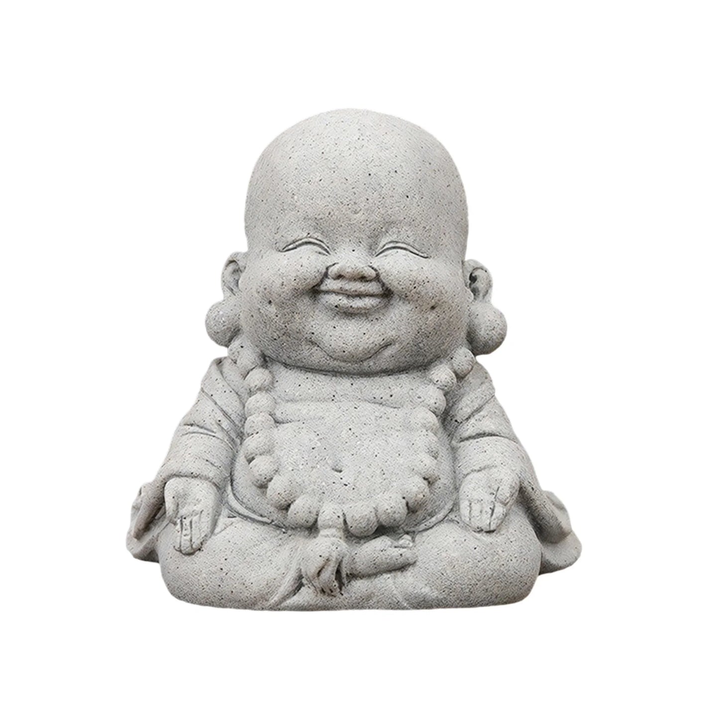 Mini Buddha Fish Tank Ornament Resin Sandstone Style Statue