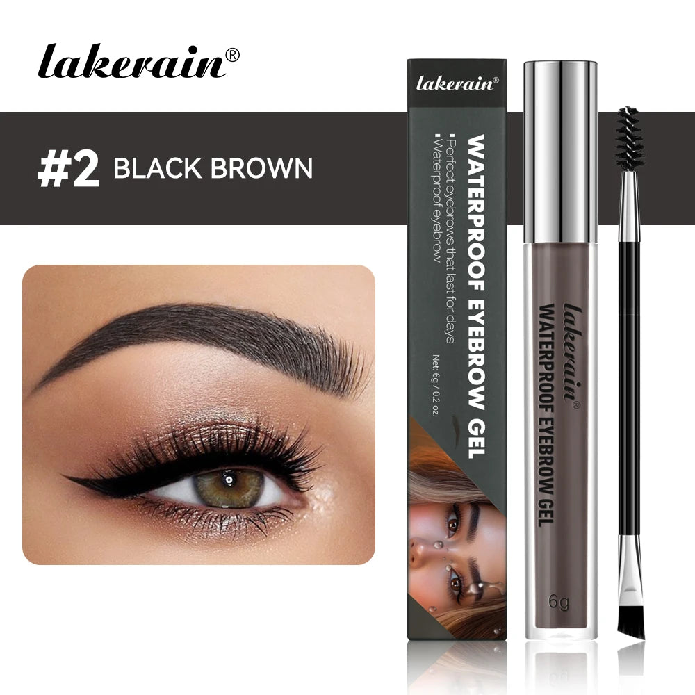 Lakerain Waterproof Eyebrow Gel Smudge Proof Long Lasting
