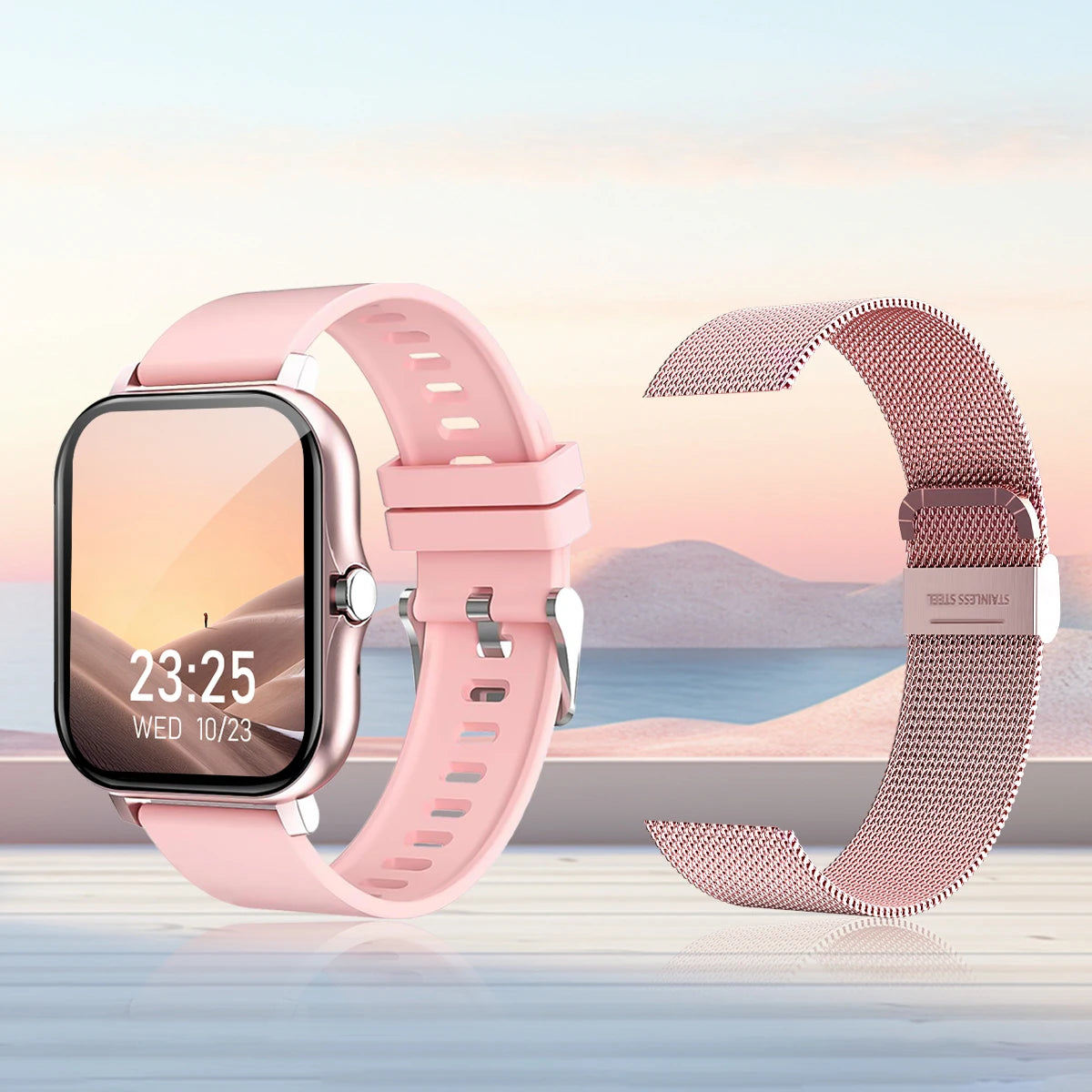 Smart Watch Wireless Calling Dial Sport Mode Reminder Fitness Monitoring for iPhone Android