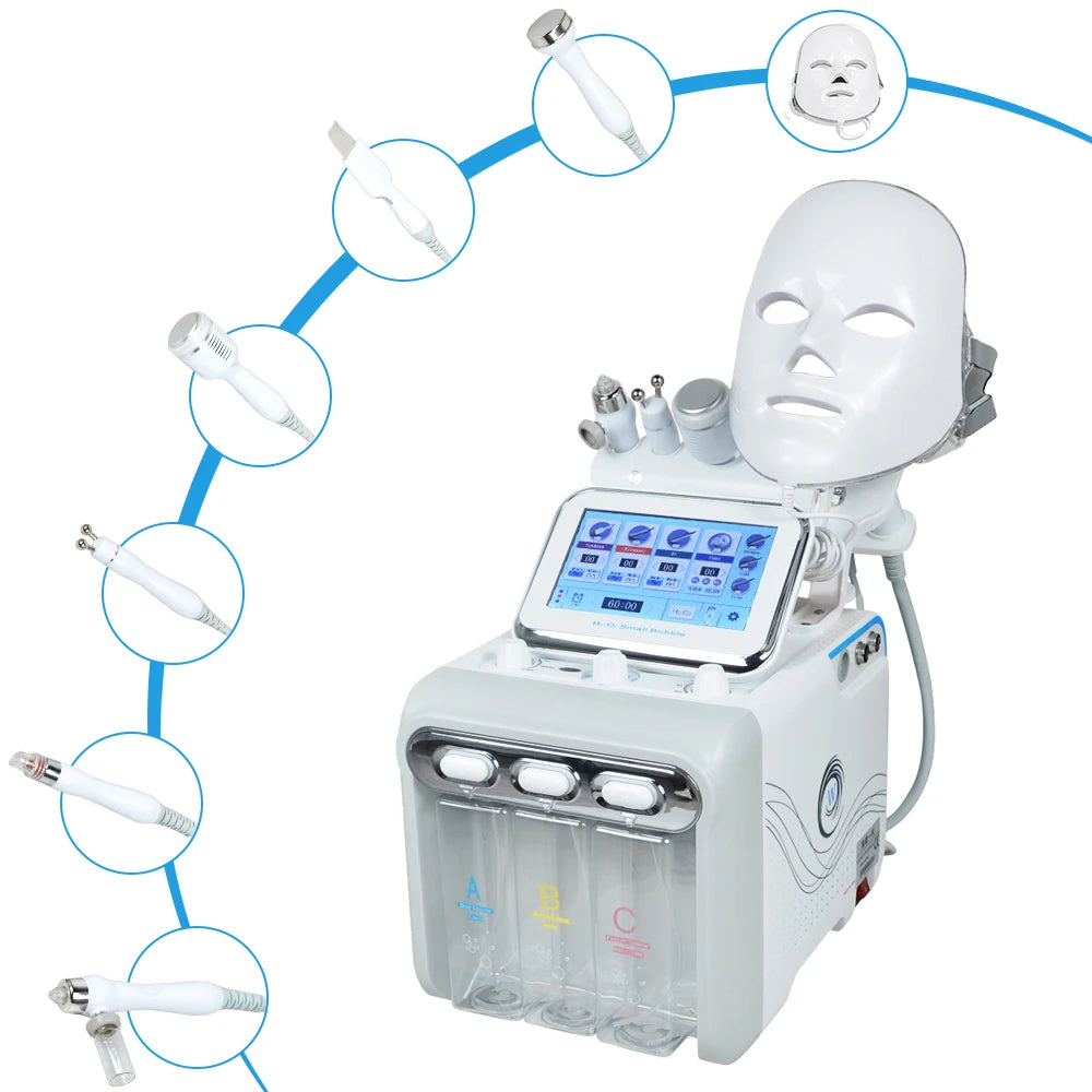 7 In 1 Bubble Pore Cleansing Facial Machine Oxygen Jet