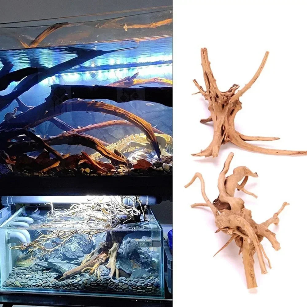 Natural Wooden Driftwood Roots Aquarium Decoration Fish Tank