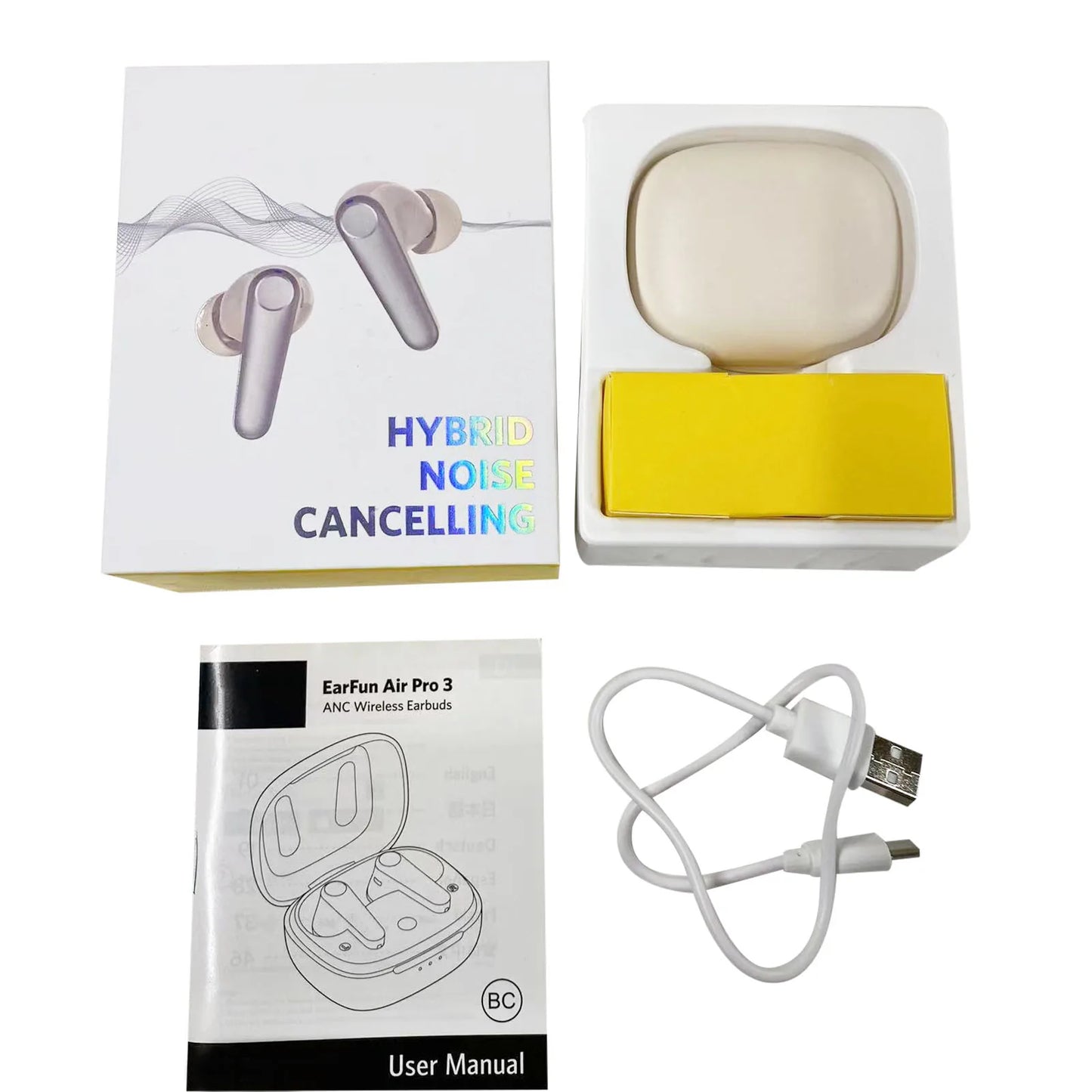 Wireless Earbuds Bluetooth 5.3 Noise Cancelling 6 Mics IPX5 Water Resistant 45H Long Playtime Earphones