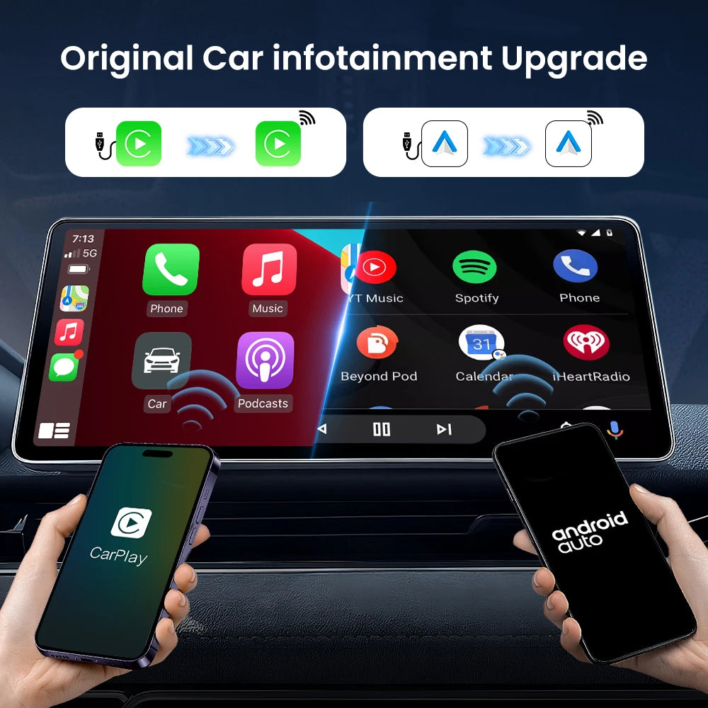 Carlinkit Mini 5 Pro Wireless Carplay Android auto Adapter for Car Intelligent Systems Upgrade Ble Wifi Seamless Connection