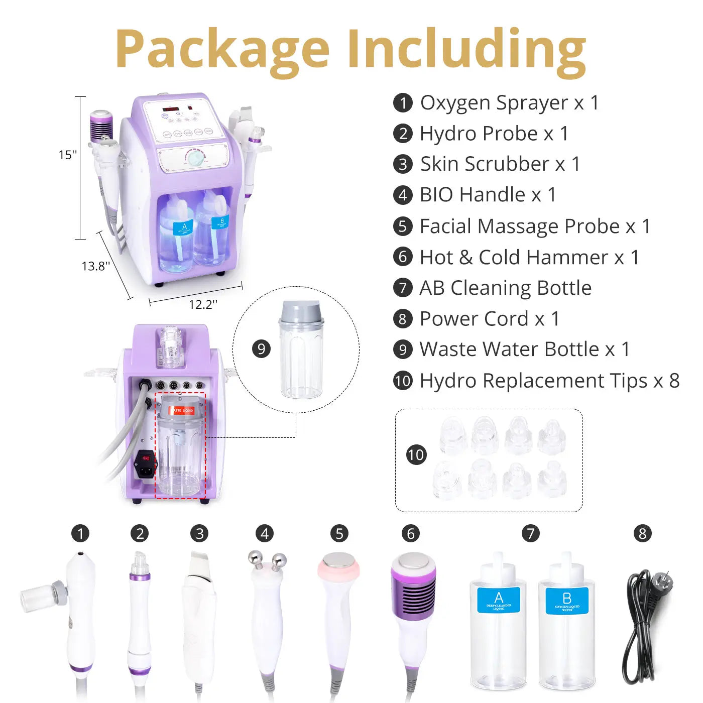 Peneelily Hydro Blackhead Removal Skin Scrubber Facial Clean Machine