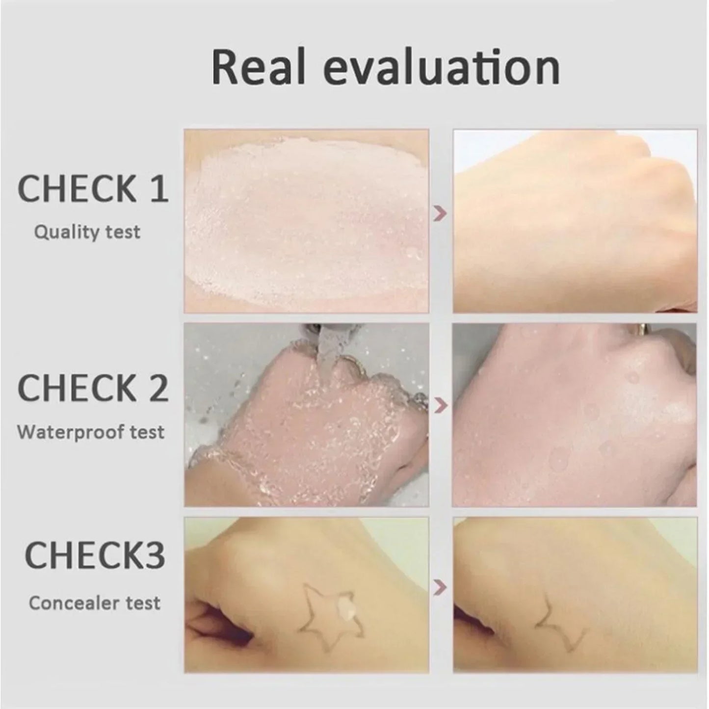 3pcs Color Changing Foundation Liquid Brighten Skin Tone Concealer High Full Coverage Face Moisturizing Waterproof Base Makeup