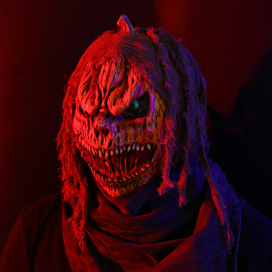 Halloween Scary Pumpkin Ghost Wig Cosplay Mask For Women
