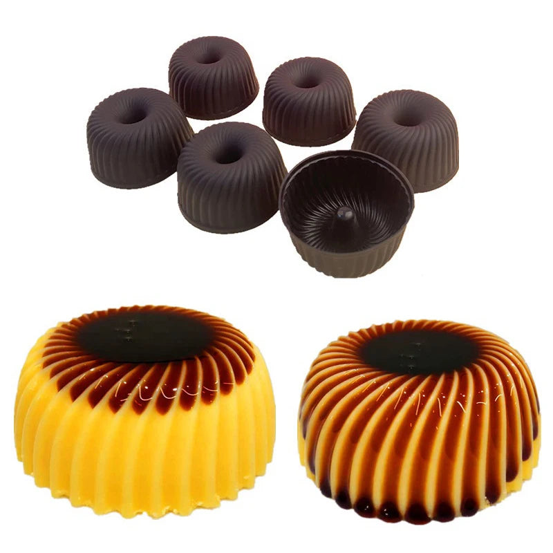 Silicone Caramel Pudding Mold For Cupcake Muffin Donut Tray