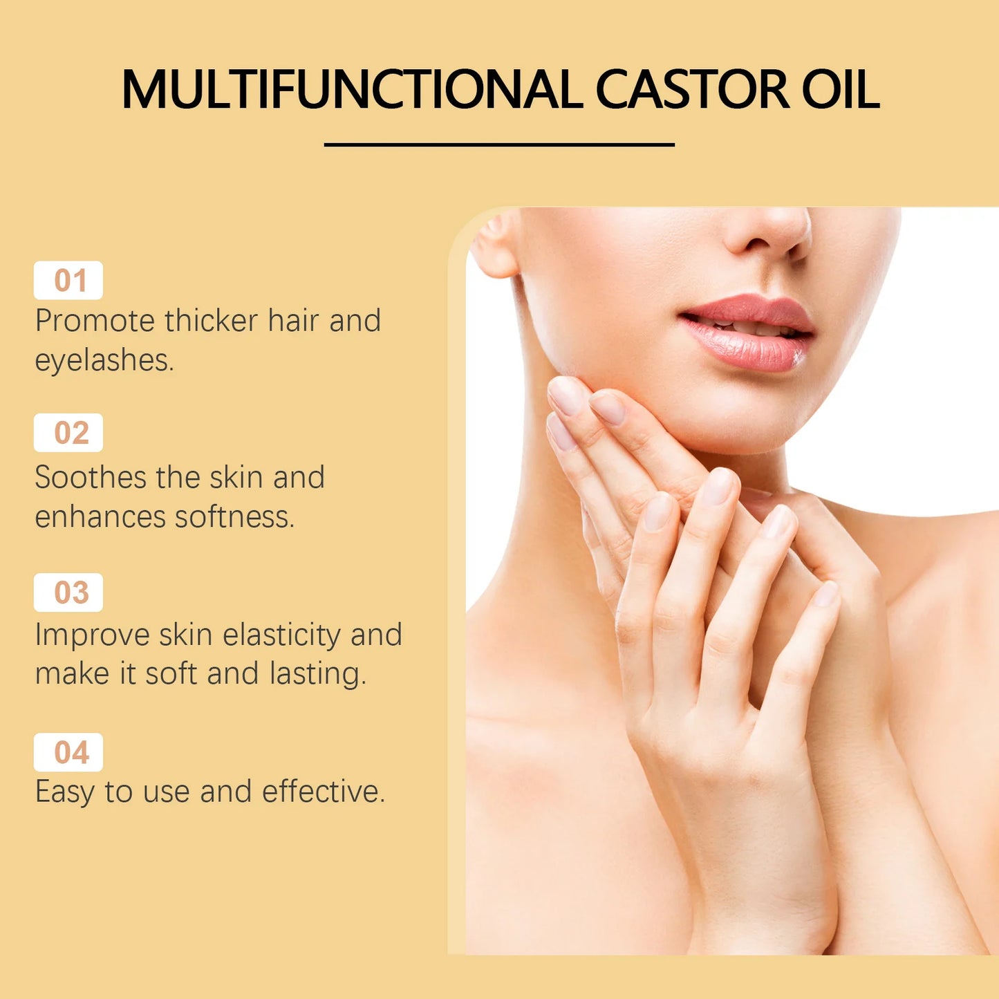 Ouhoe Castor Oil Nourishing Hair Growth And Skin Care