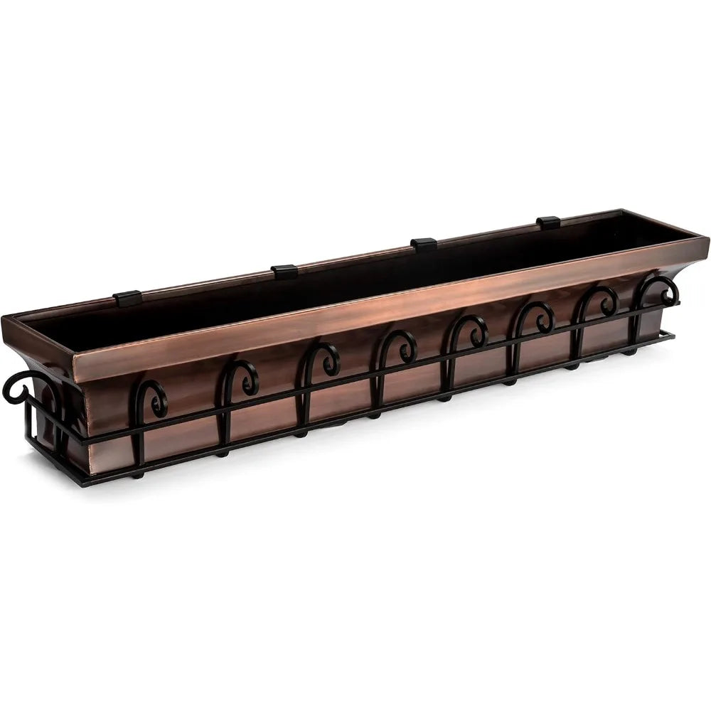 Rust Resistant Window Planter Box Stainless Steel Copper