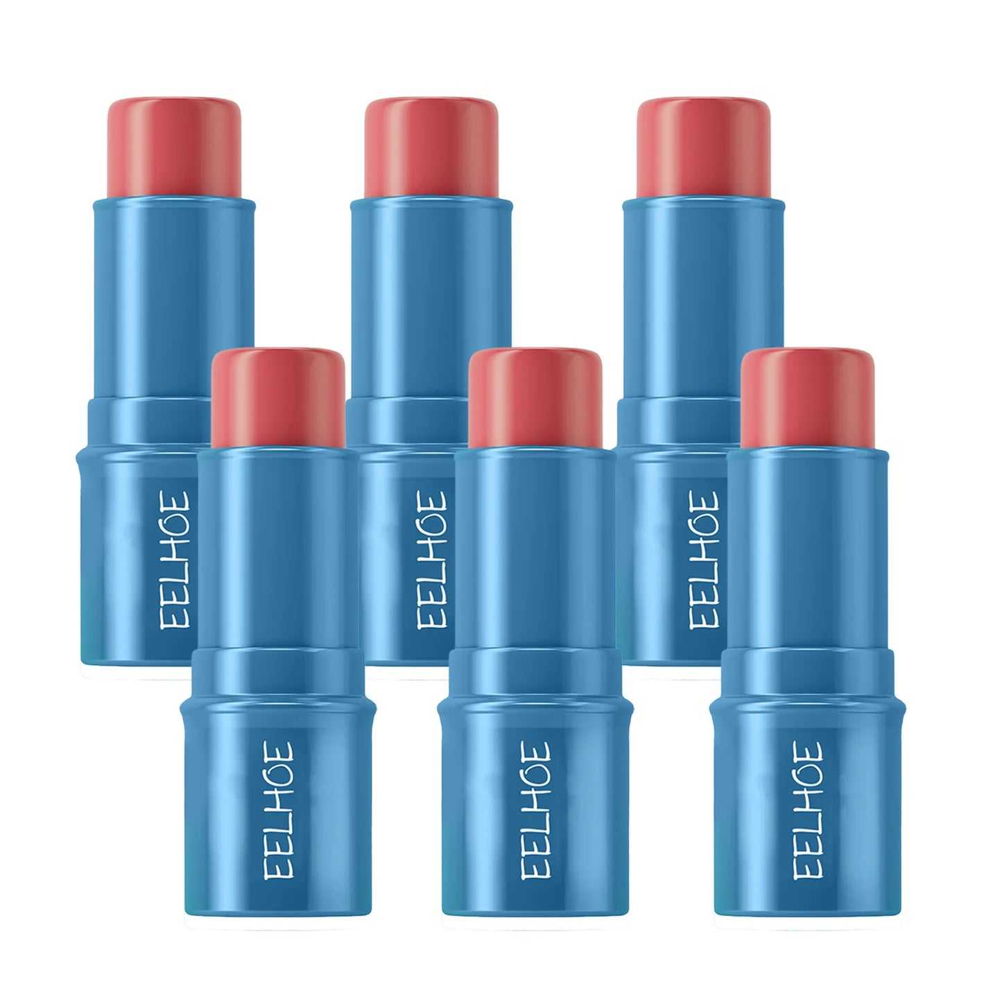 EELHOE Multipurpose Blush Stick Natural Long Lasting Makeup Effect Easy Color Rouge Non-Removing Matte Silky for All Skin Color