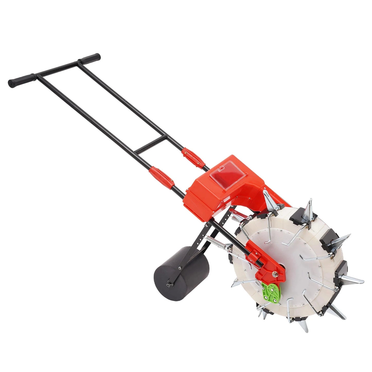 Hand-Push 10-Hole Seeder – Walk-Behind Garden and Row Crop Planter for Agriculture