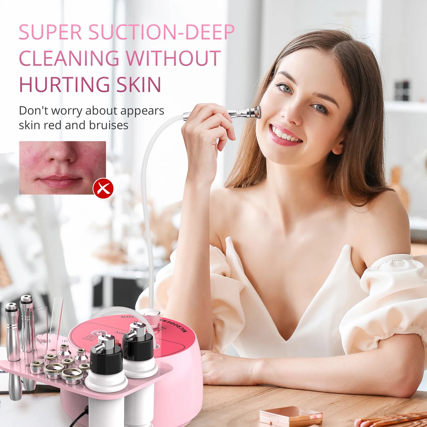 Diamond Facial Peeling Machine Home Use Professional Microdermabrasion Nano Water Spray Exfoliation Beauty Machine