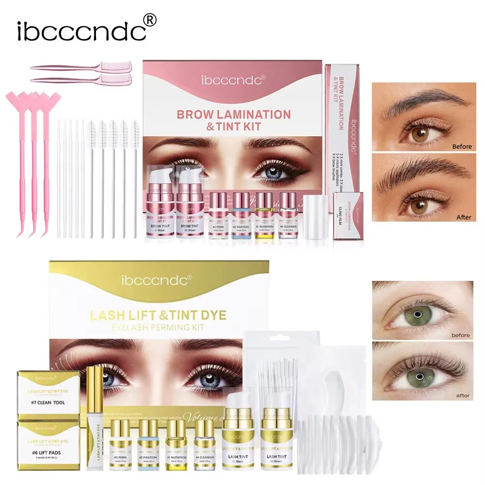 Semi Permanent Eyelash Lift Kit Brow Lamination Tinting Dye