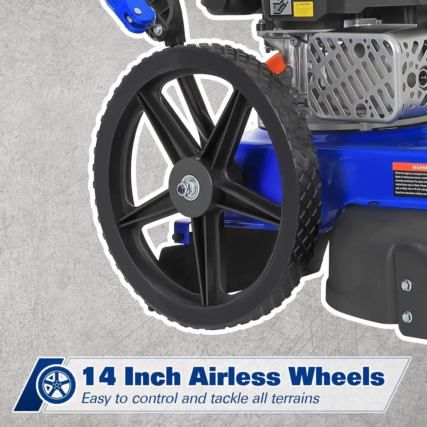 Walk Behind String Trimmer 170cc 4 Cycle Hog Mower 22 Inch