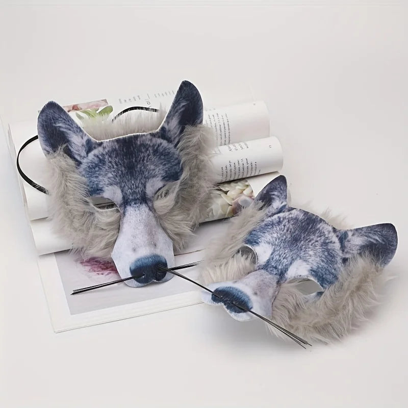 Wolf Mask for Halloween Party Universal One Size PVC