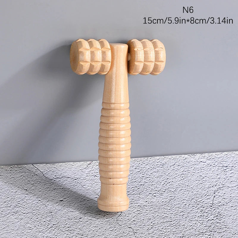 Wooden Massage Roller Portable Massage Tools For Face Neck Muscle Relax Head Foot Massager Stick Body Relaxation Beauty Health