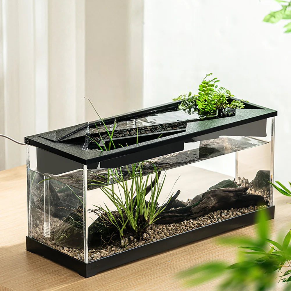 Acrylic Aquarium Tank With Built In Light Water Pump