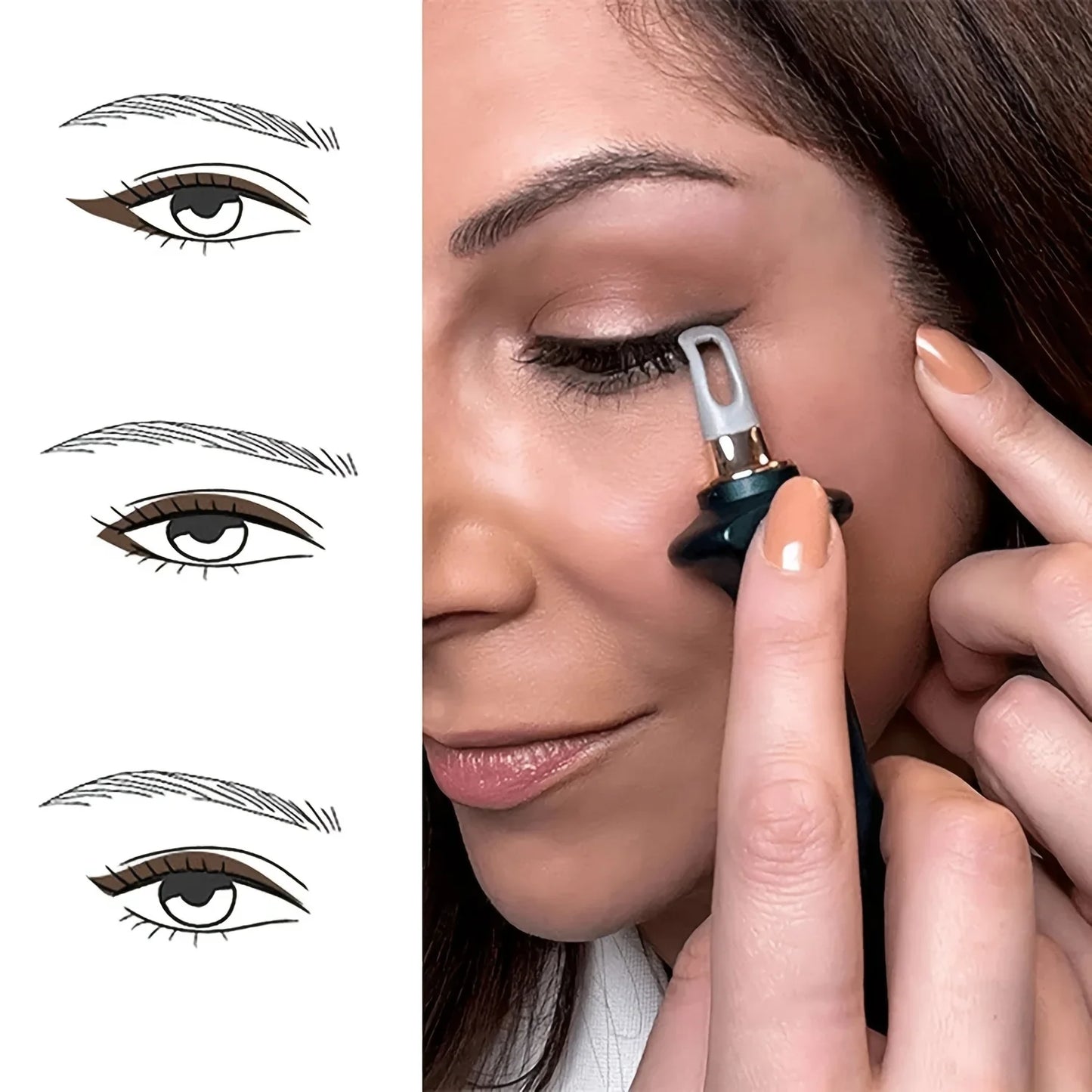 Silicone Eyeliner Brush Waterproof Non Smudge Cream