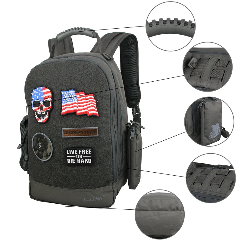 35L Outdoor Tactical Backpack Military Rucksacks Men Waterproof Multi-function Laptop Bag