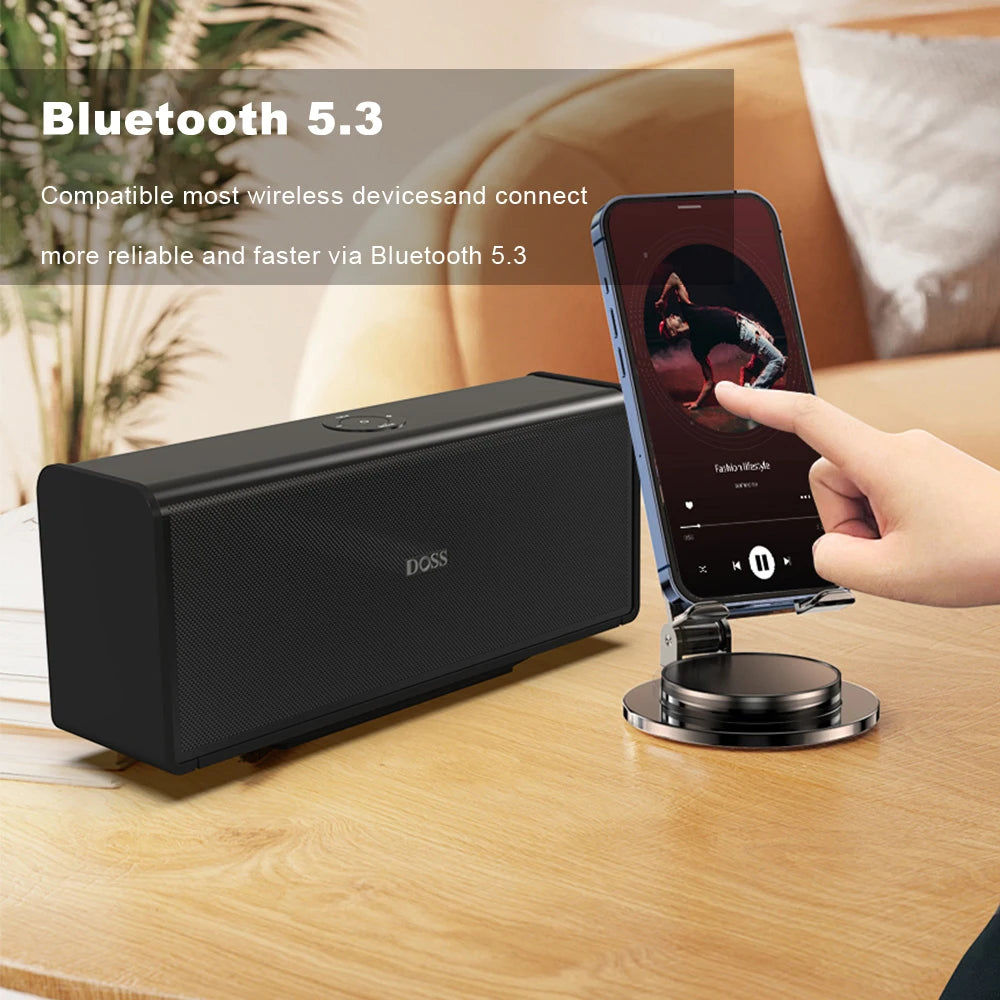 Doss Home Bluetooth Speaker 80W TWS Stereo Pairing 18 Hours