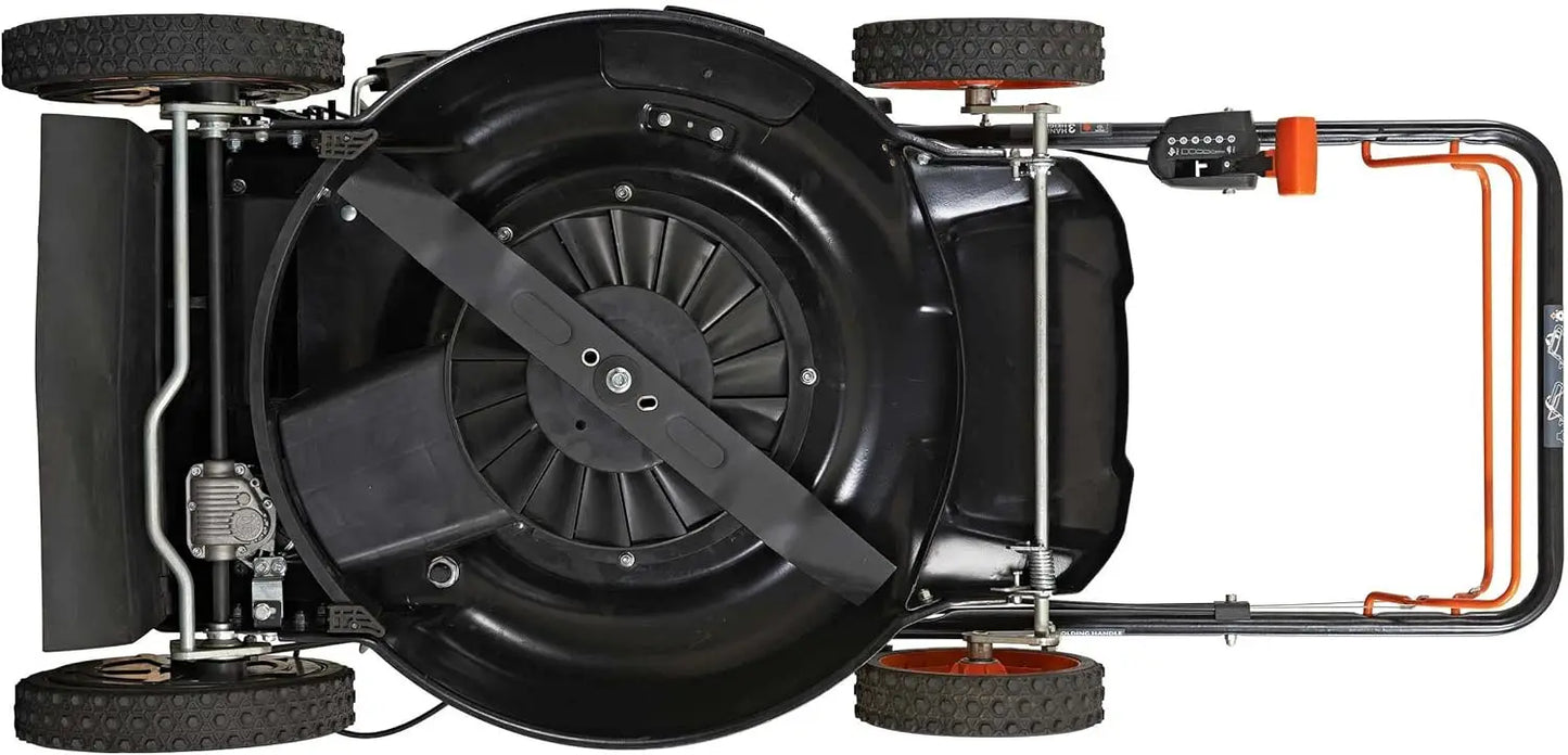 22 Inch 201cc Pace 6 Speed CVT High Wheel RWD Mower Black