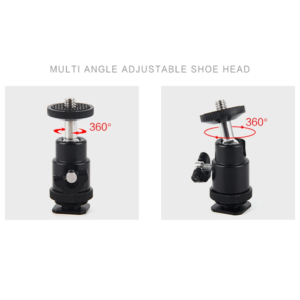 Mobile Phone Clip Holder 360 Ball Head Hot Shoe Mount