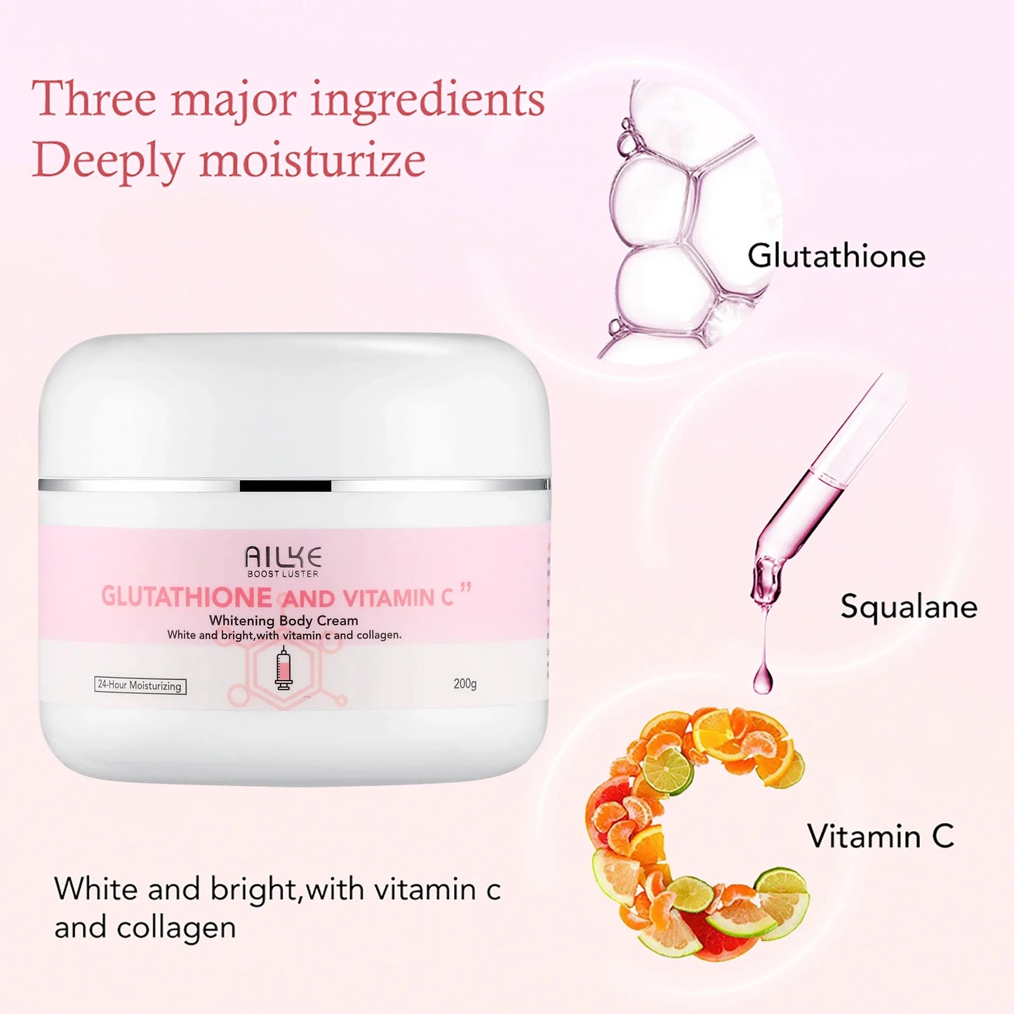 Ailke Whitening Lotion Glutathione Vitamin C Facial Set