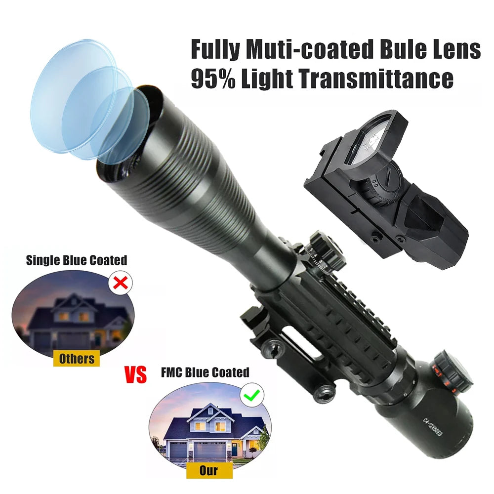 T-EAGLE ZS 6-24x50 FFP Tactical Zero Stop Rifle Scope For Hunting HD Glass Snipper Scope Air gun Scope Caza Lunetas Fits Carbine