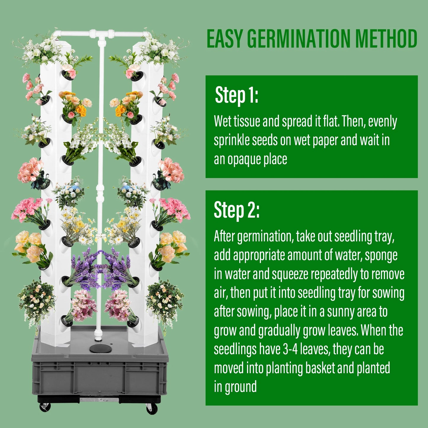 Tower Garden Hydroponic Growing System for Leafy Vegetables