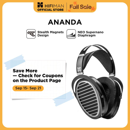 Hifiman Ananda Stealth Magnet Open Back Over Ear Headphones
