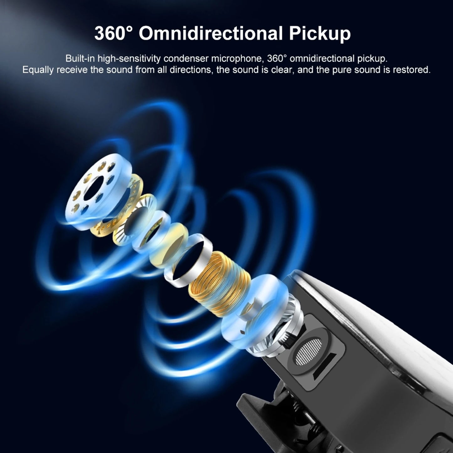 PULUZ Wireless Lavalier Microphone for iPhone Type C