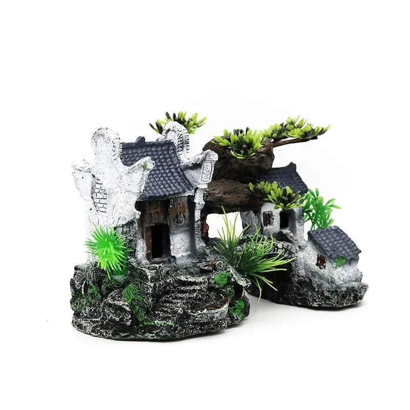 Simulation Resin Aquarium Landscape House Ornament