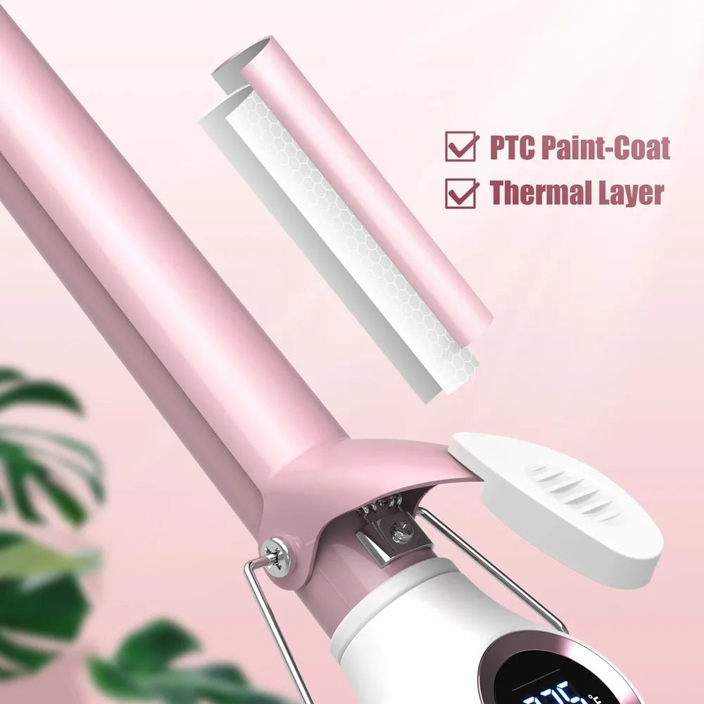 Hair Curling Iron Hair Curler Ceramic Curling Irons With Digital Temp Control US Type