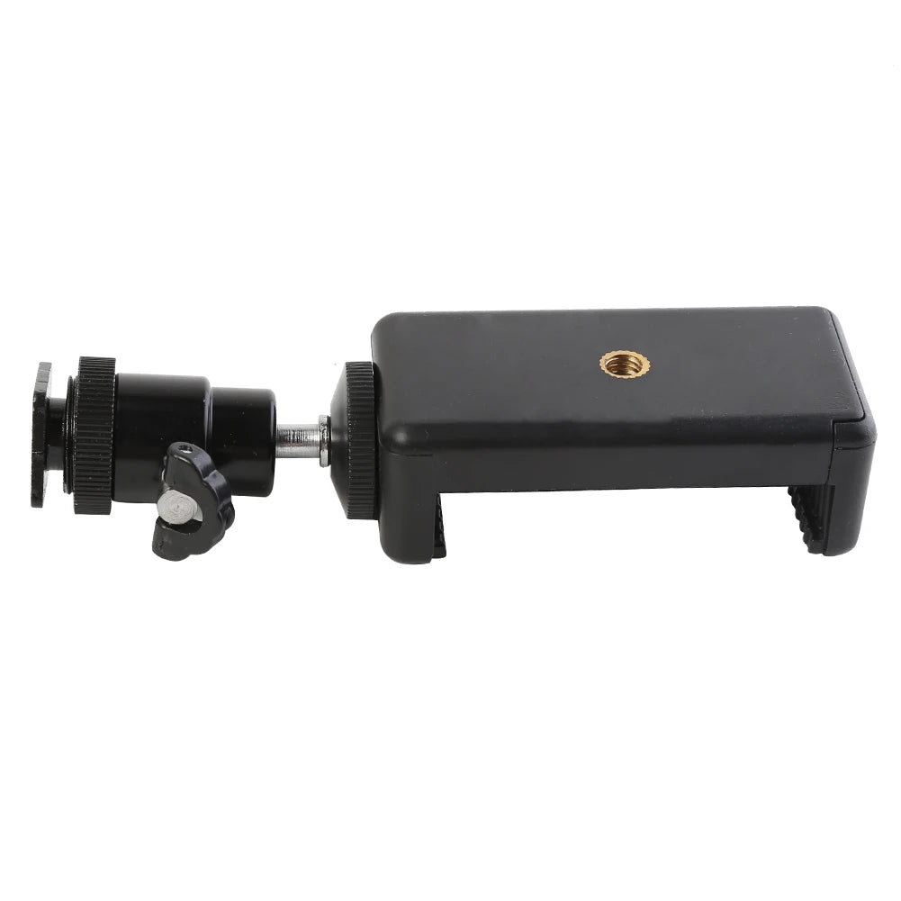 Mobile Phone Clip Holder With 360 Degree Ball Head Tripod
