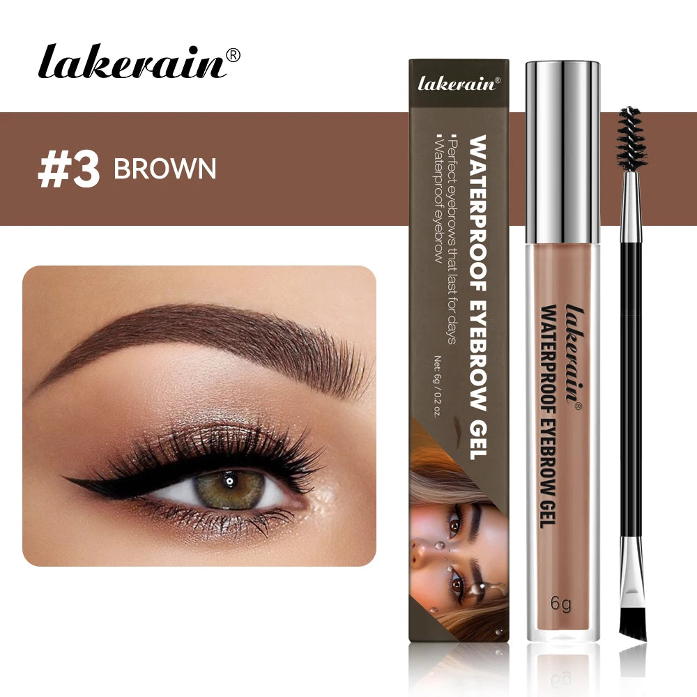 Lakerain Waterproof Eyebrow Gel Smudge Proof Long Lasting