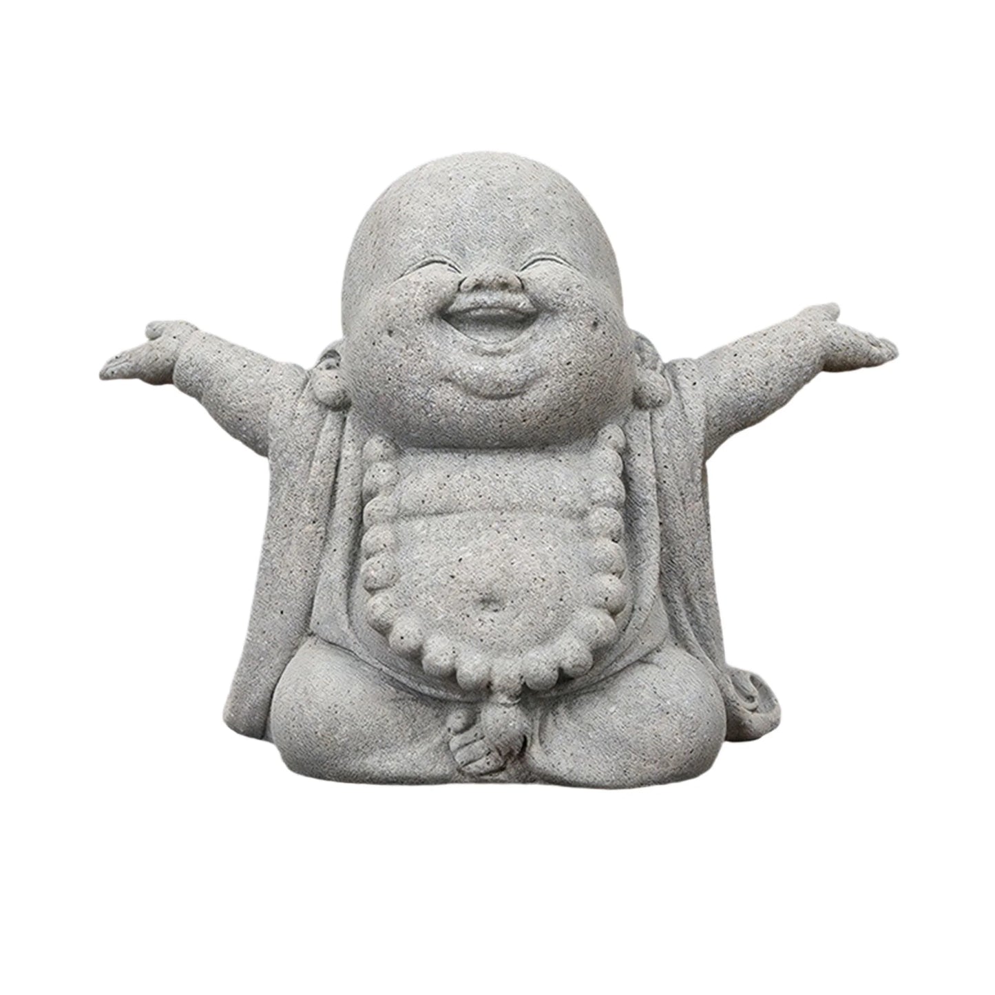 Mini Buddha Fish Tank Ornament Resin Sandstone Style Statue