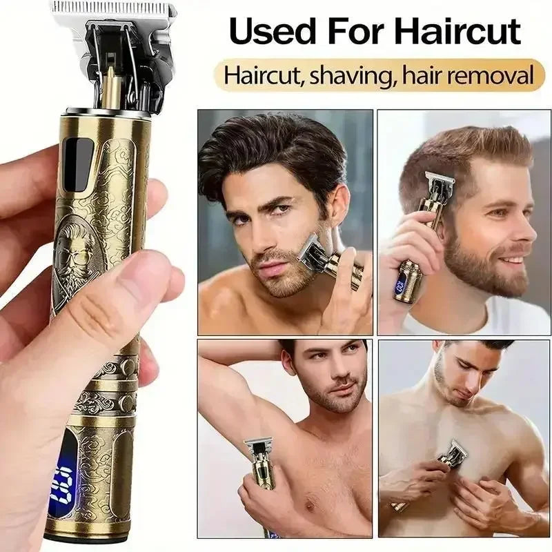Professional Hair Clipper for Men, 1 Box Nose Hair Trimmer Set,Cordless Beard Trimmer , Rechargeable Clippers Set