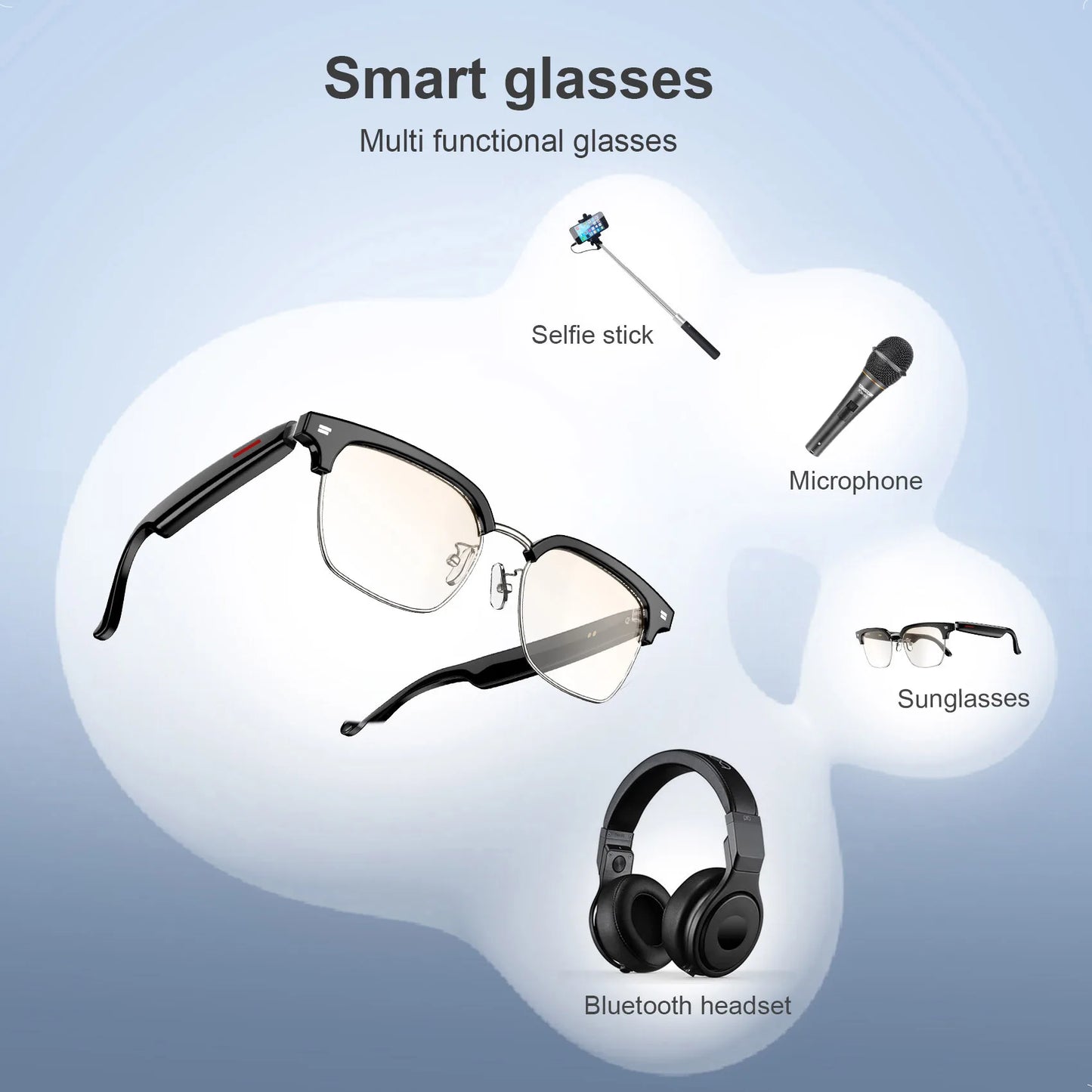 Blackview E1306 Glasses Anti Blue Light Bluetooth Calls AI