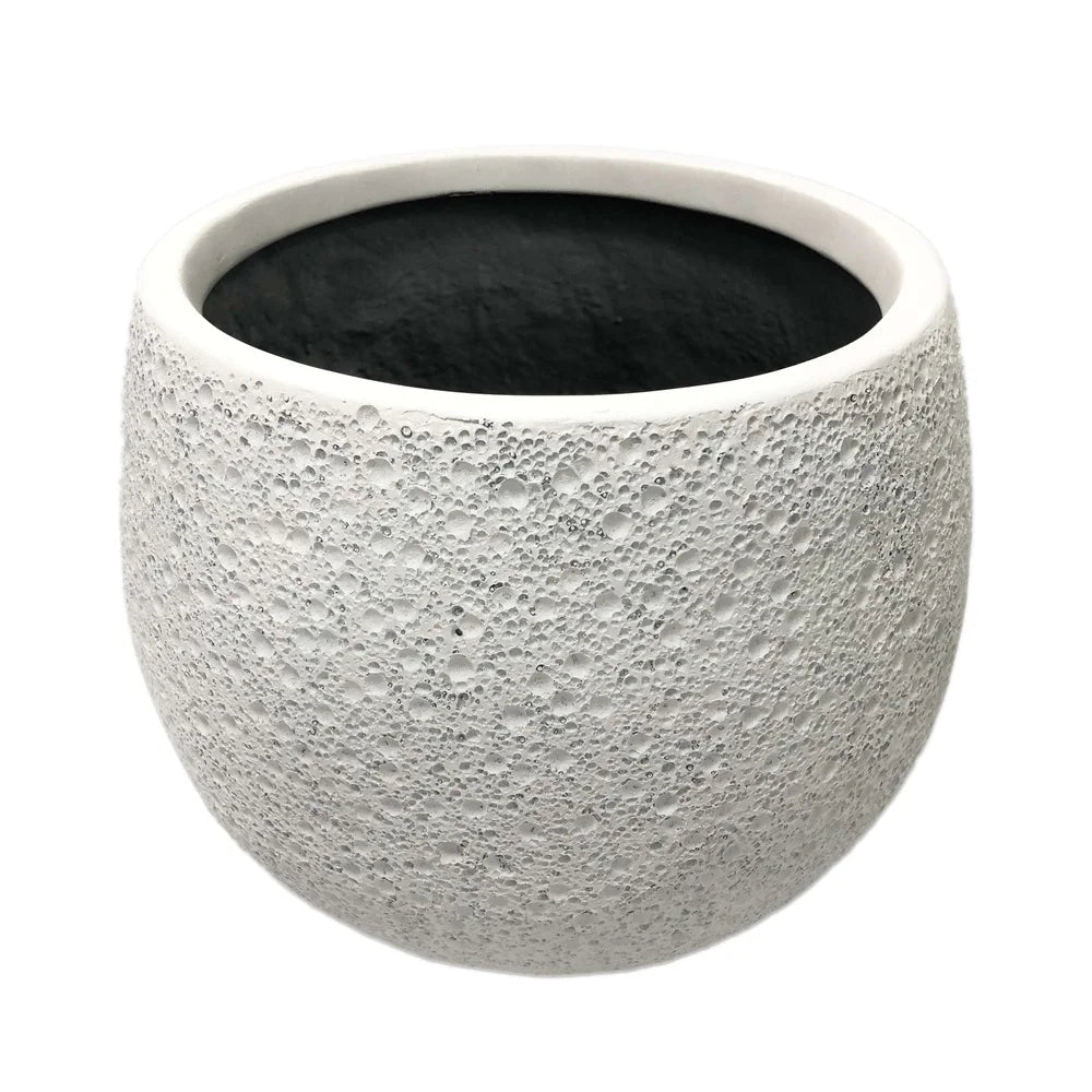 Resin Moon Planter 13in Weather Resistant Garden Decor