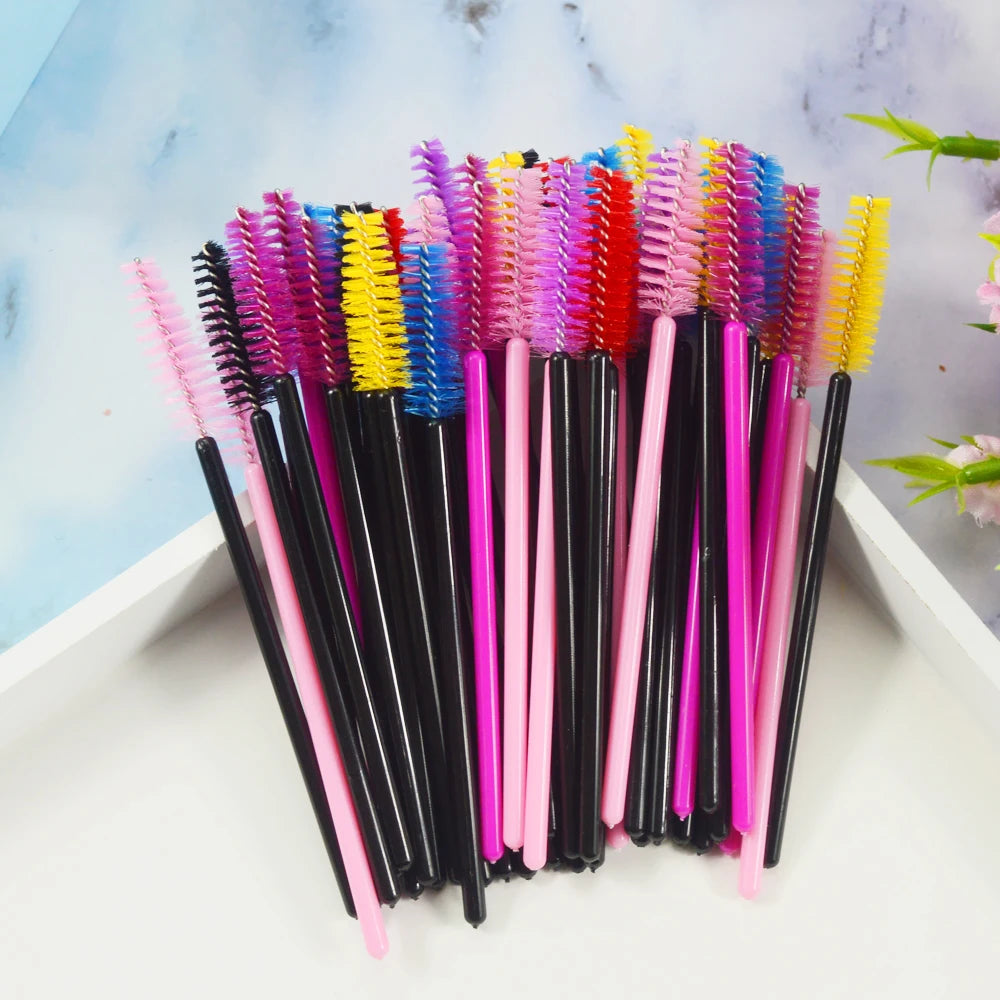 Brushes Eyelashes ExtensionsSupplies Makeup Brush Disposable Mascara Wands Applicator Lash Scrub