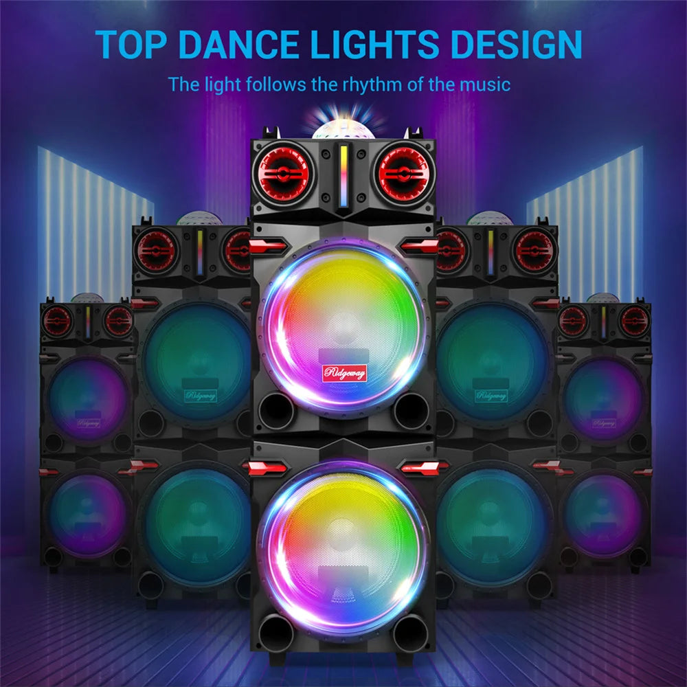 9000W Portable Bluetooth Speaker Heavy Bass 10in Subwoofer