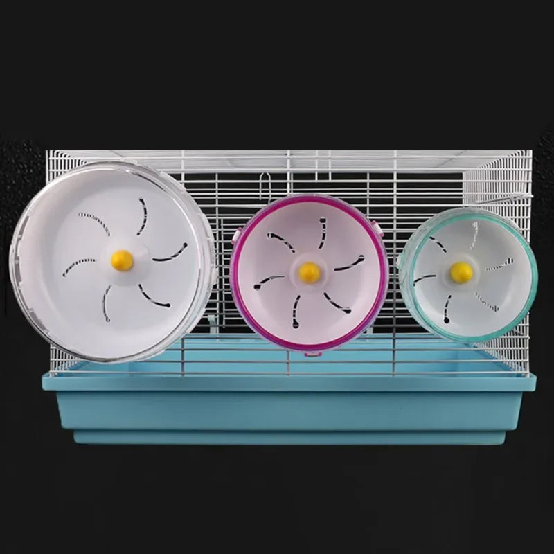 Pet Hamster Running Wheel Toy Exercise Wheel for Hamsters Quiet Spinner Running Wheel for Small Pet Hamsters Mice Rat Gerbils
