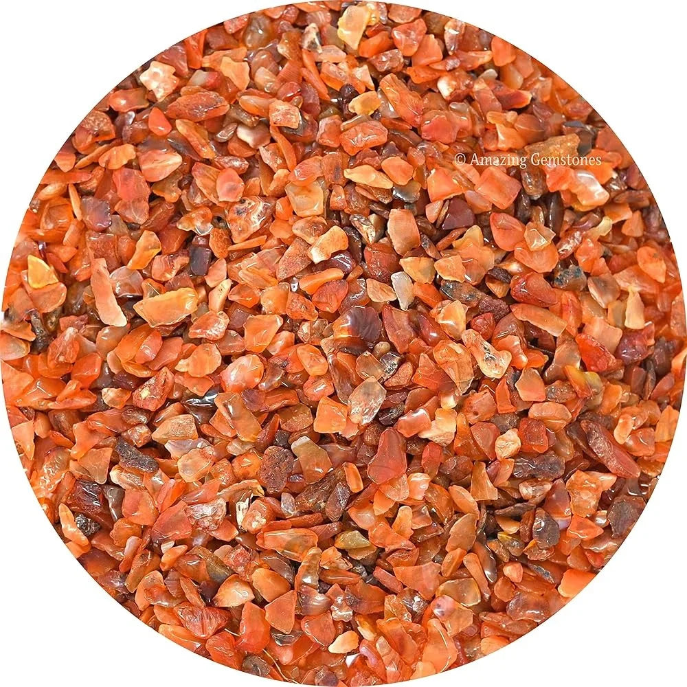 Carnelian Crystal Chips Aquarium Gravel Tumbled Stones