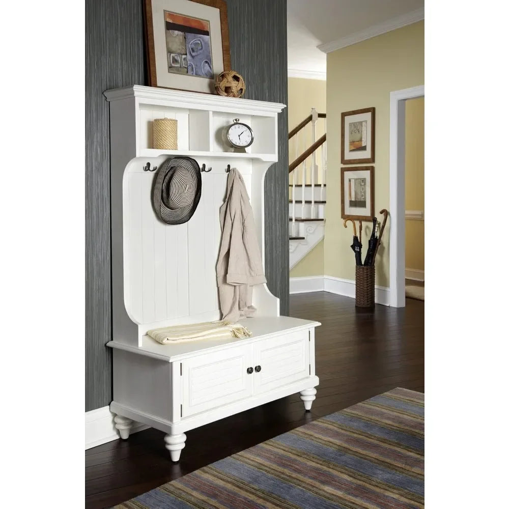 Bermuda White Hall Tree Home Styles Poplar Wood Finish