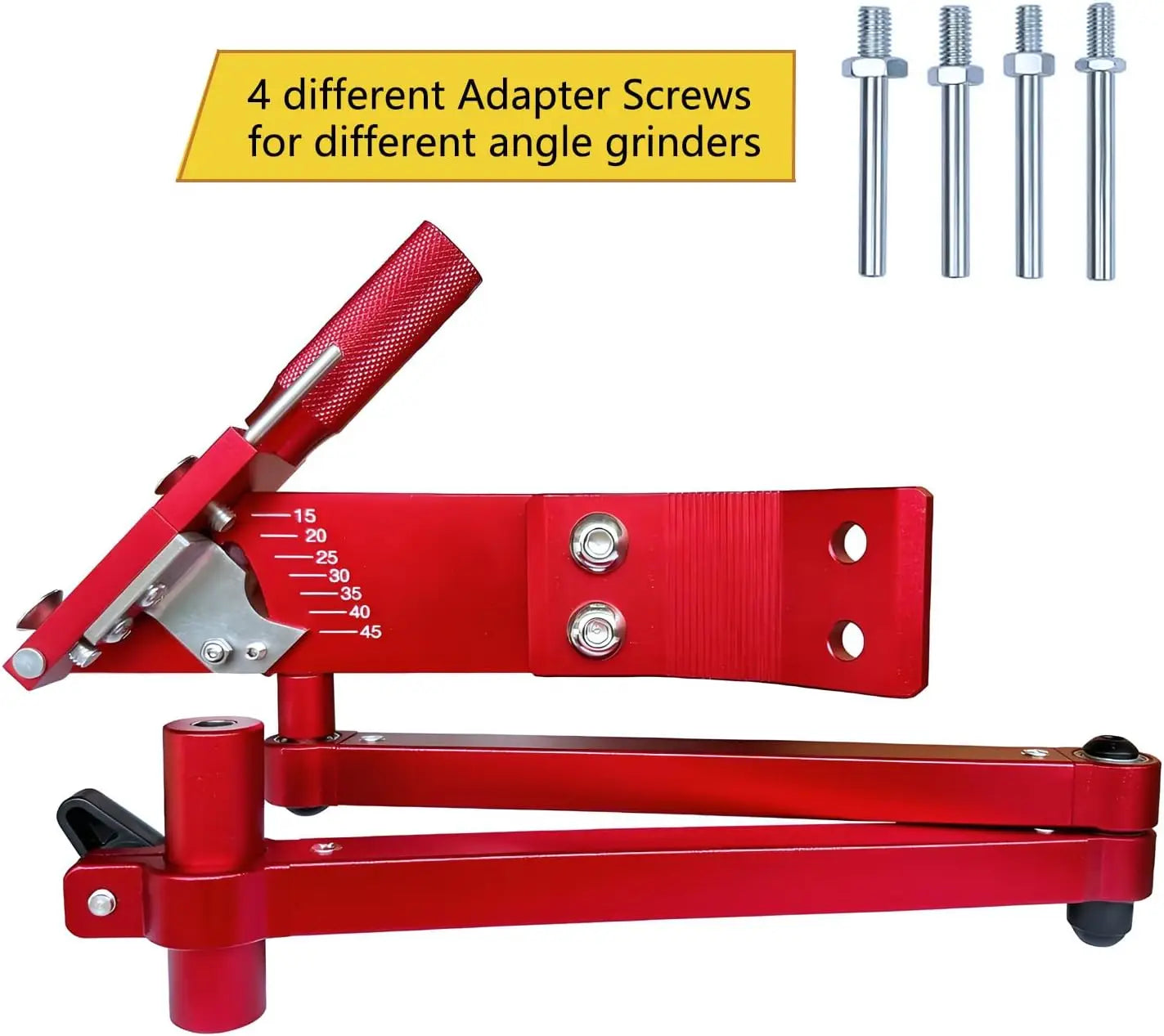 Lawn Mower Blade Sharpener - Updated Ball Bearing Manufacturing Handle, Suitable for Right and Left Hand Blades