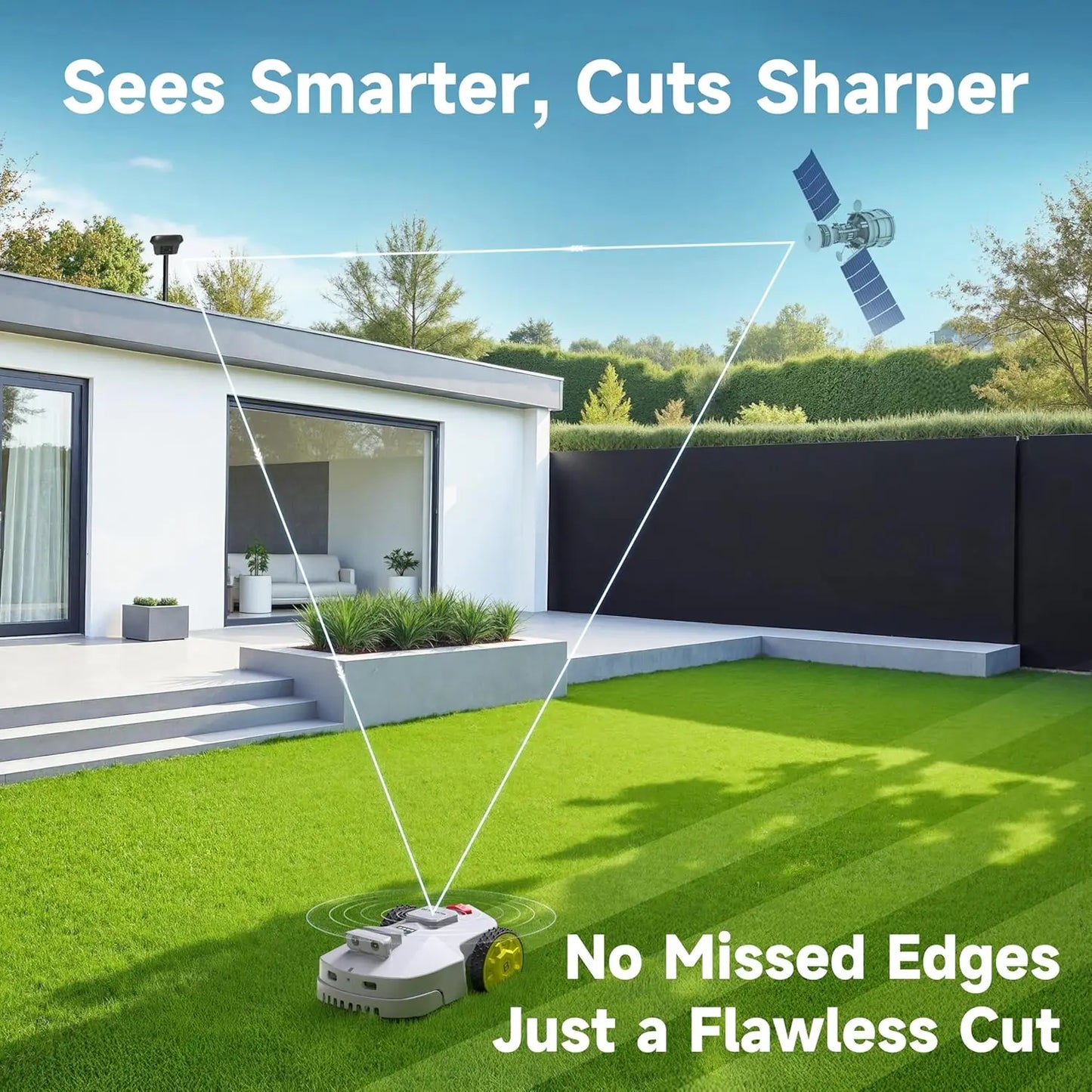 Customizable Robot Lawn Mower 1.5 Acre RTK Vision Mapping