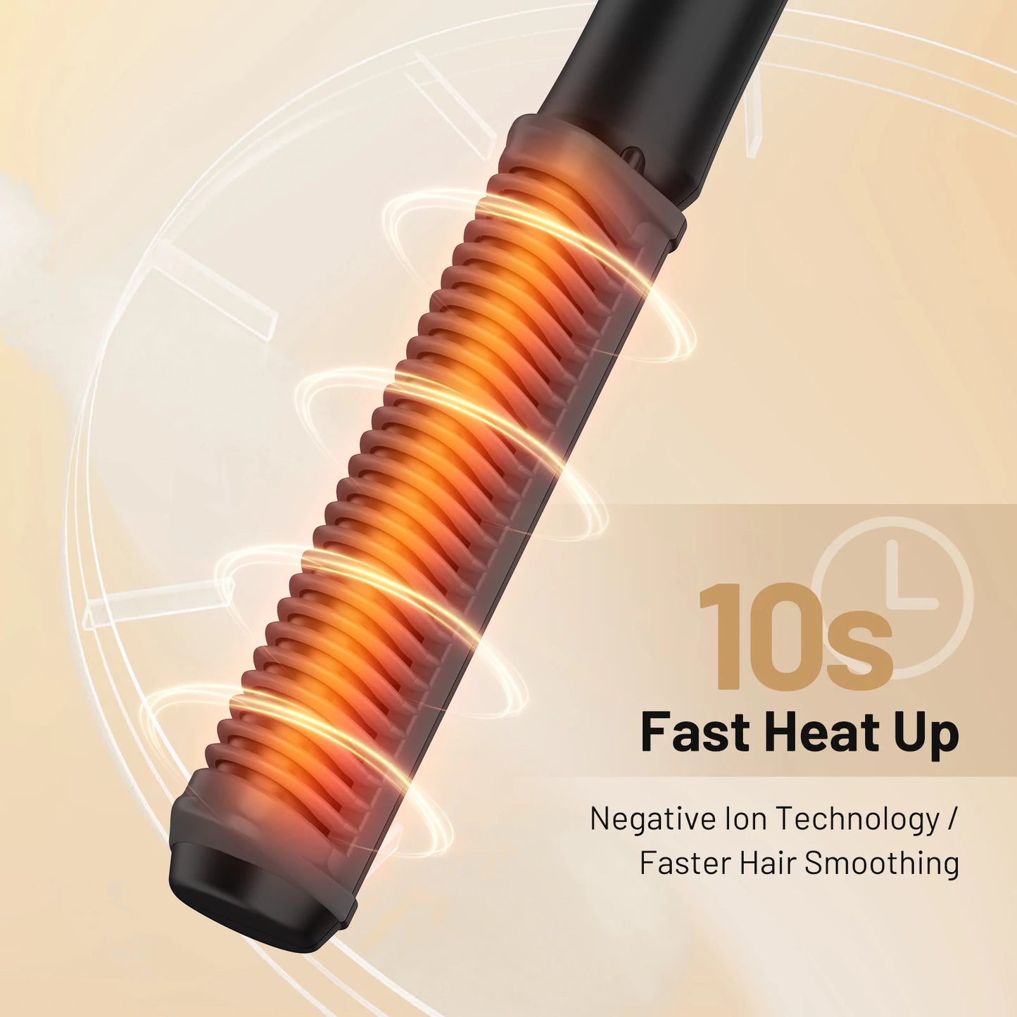 SEJOY Hair Straightening Comb 240-420 ℉ Negative Ion PTC Ceramic Heating 360°Rotating Wire Rapid Heating