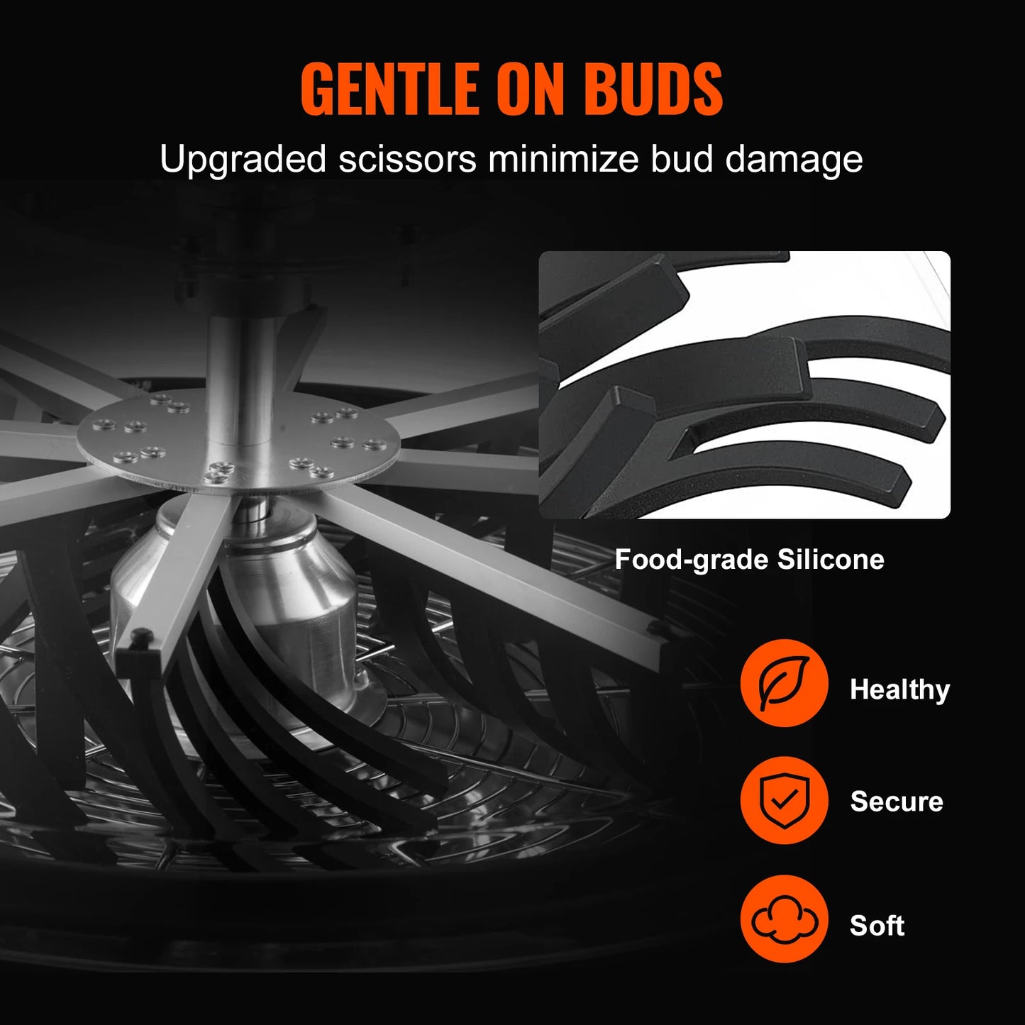 SucceBuy Leaf Bowl Trimmer Bud Stainless Steel Blades